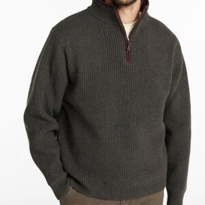 L.L. Bean Men's Quarter Zip-Up Sweater